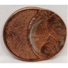 UNITED STATES OF AMERICA . UNDATED . ONE 1 CENT COIN . ERROR . MIS-STRIKE